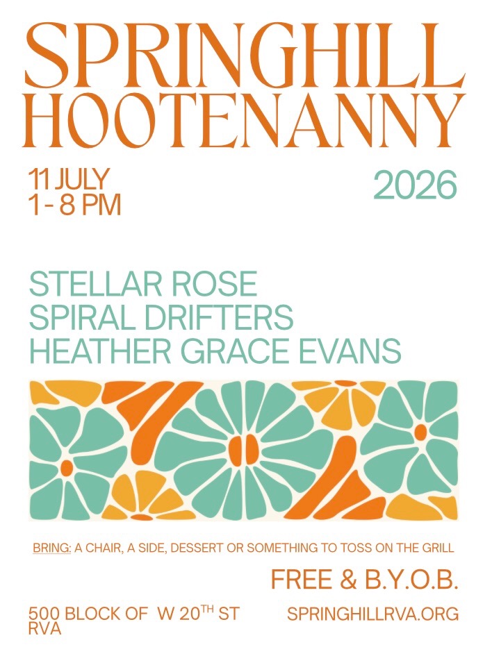 Springhill Hootenanny poster — July 11, 2026